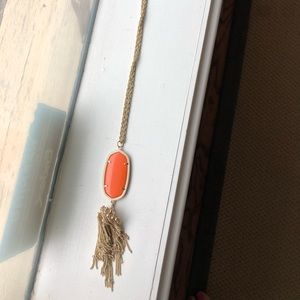 Orange Kendra Scott necklace